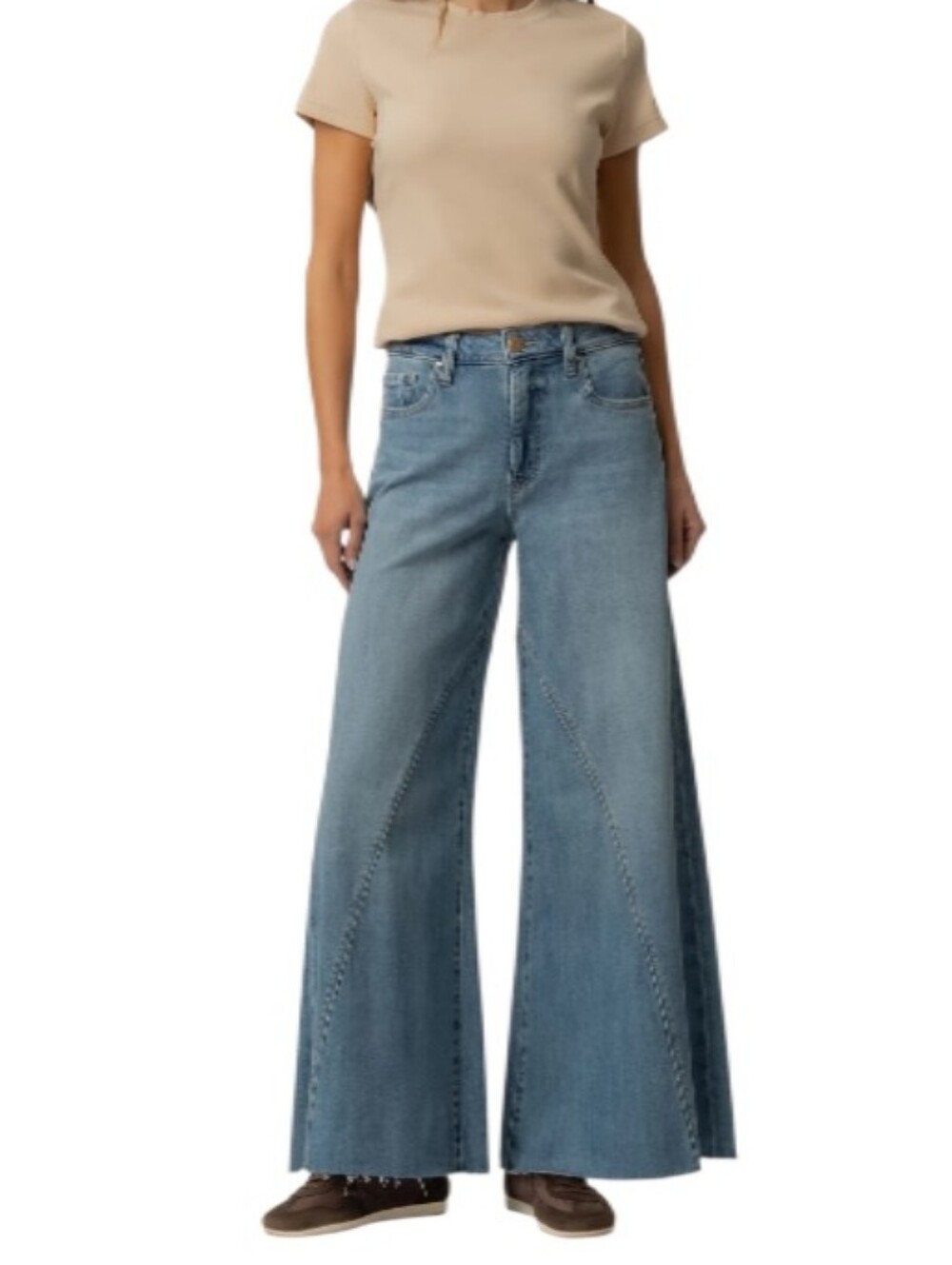 Kut From The Kloth High-Rise Blake Fab Ab Super Wide Leg Jeans-NWT
